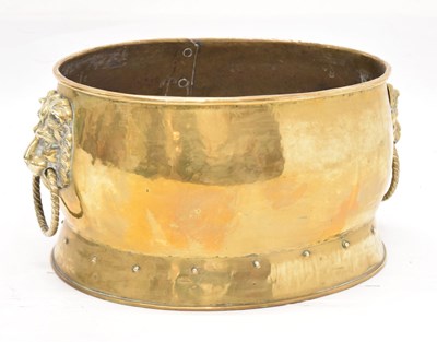 Lot 473 - 19th century brass jardinière