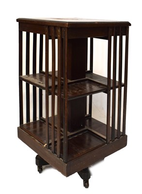 Lot 588 - Revolving bookcase, top a/f.