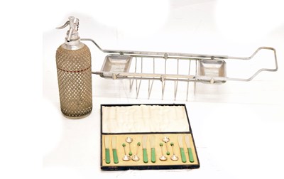 Lot 545 - Art Deco chrome bath caddy