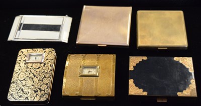 Lot 180 - Group of six lady’s compacts