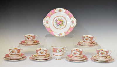 Lot 340 - Royal Albert Lady Carlyle six person tea set