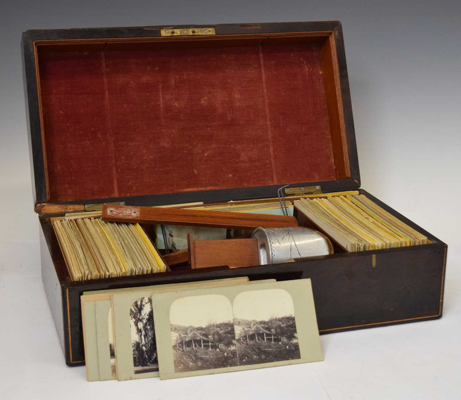 Lot 198 - Underwood & Underwood stereograph and cards