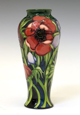 Lot 316 - Moorcroft Pottery - Anemone pattern vase