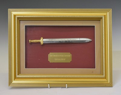 Lot 270 - Framed miniature Wilkinson Sword - The Sword of King Arthur 'Excalibur'