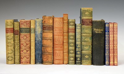 Lot 389 - Collection of fifteen late nineteenth and early twentieth century leather-bound books