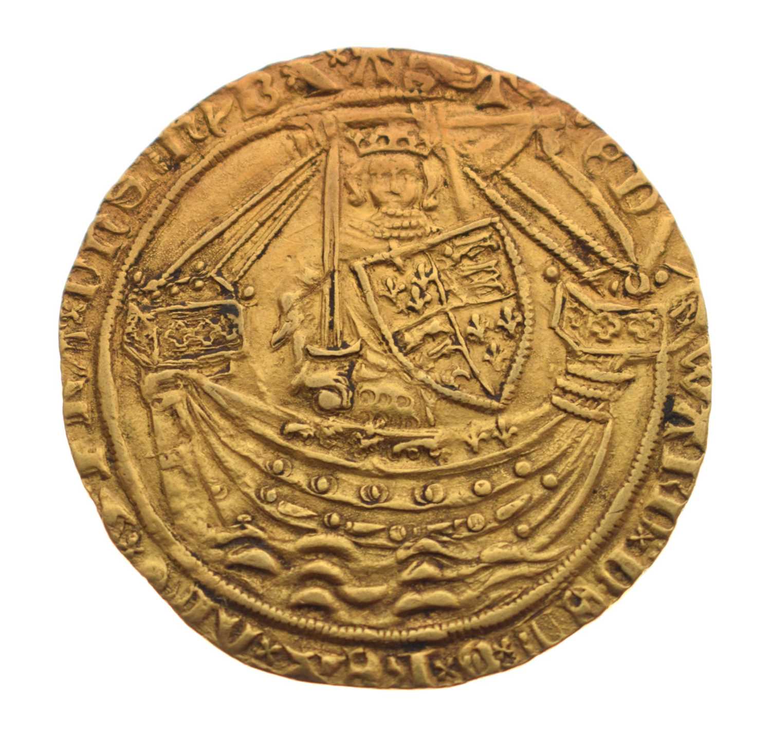Lot 98 - Edward III (1327-77), fourth coinage, post-treaty period, 1369-77, gold noble