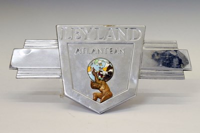 Lot 195 - Chrome-plated Leyland Atlantean coach name badge