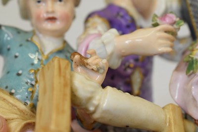 Lot 436 - Meissen porcelain figural group