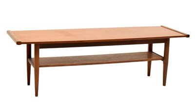 Lot 535 - Circa 1960s rectangular teak coffee table