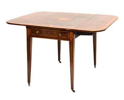 Lot 429 - Early 19th century inlaid mahogany Pembroke table