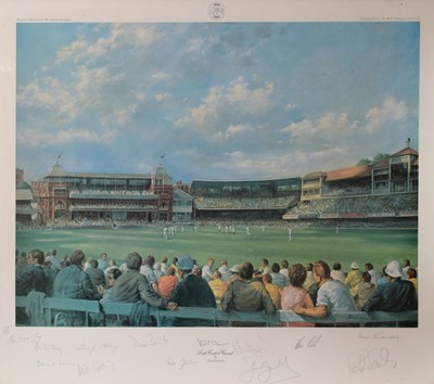 Lot 238 - Alan Fearnley - Signed limited edition print - 'Lords Cricket ground', 575/850