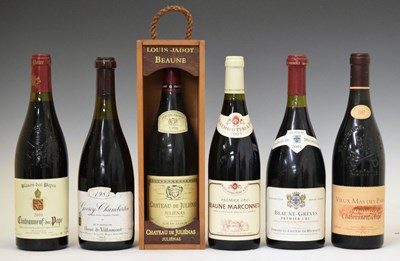 Lot 550 - Six bottles of vintage French red wine