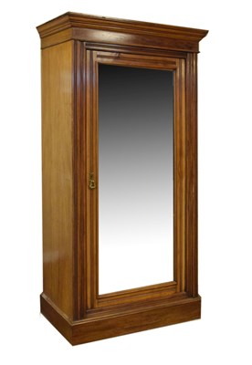 Lot 477 - Late Victorian walnut wardrobe, Maple & Co, London