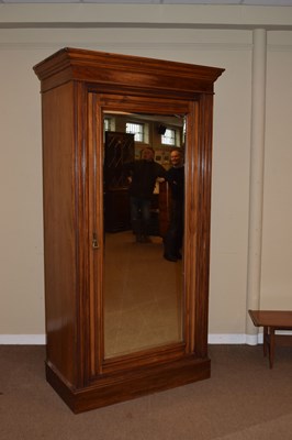 Lot 477 - Late Victorian walnut wardrobe, Maple & Co, London