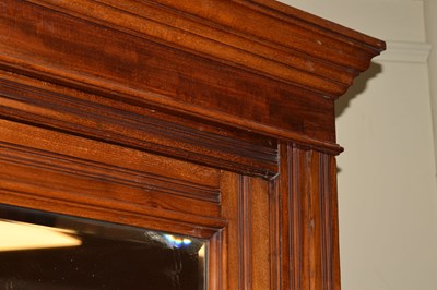 Lot 477 - Late Victorian walnut wardrobe, Maple & Co, London