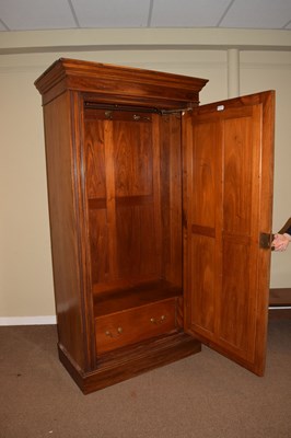 Lot 477 - Late Victorian walnut wardrobe, Maple & Co, London