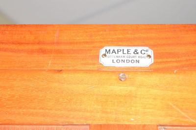 Lot 477 - Late Victorian walnut wardrobe, Maple & Co, London