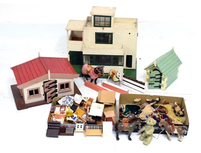 Lot 252 - Bros. Ltd wooden Art-Deco style dolls house