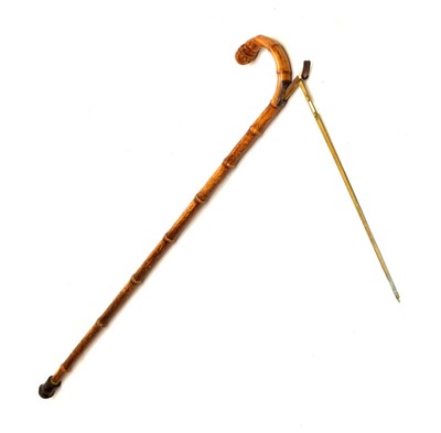 Lot 138 - Early 20th century horse measuring walking stick