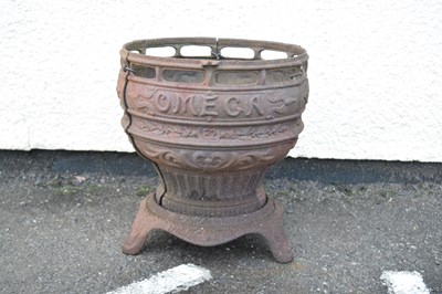 Lot 548 - Victorian cast iron Omega conservatory heater