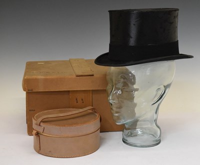 Lot 202 - A.J. White Ltd. - Gentleman's top hat and collar case