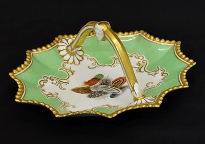 Lot 201 - Flight, Barr and Barr Worcester card tray, circa 1830