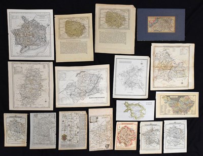 Lot 395 - Collection of approximately twenty unframed maps, road-maps, etc