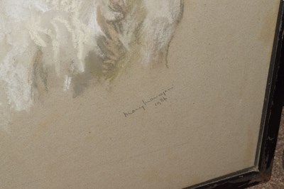 Lot 408 - Two dog paintings and a print after Amy Scott