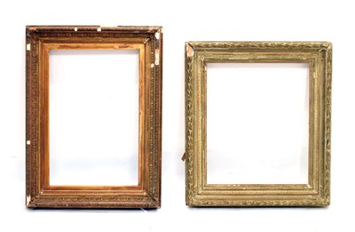 Lot 411 - Two gilt gesso picture frames