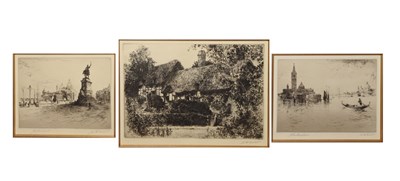 Lot 420 - W.H. Sweet - Two engravings of continental scenes, after John Shapland