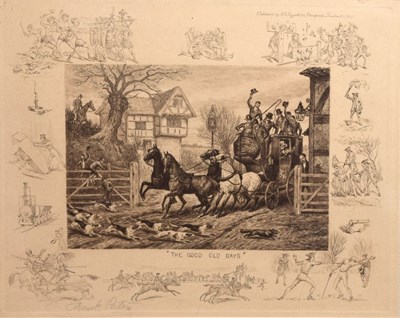 Lot 407 - Frank Paton (1856-1909) - Etching - 'The Good Old Days'