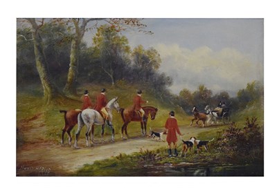 Lot 457 - Henry Harris (1852-1926) - Oil on canvas - Hunting scene