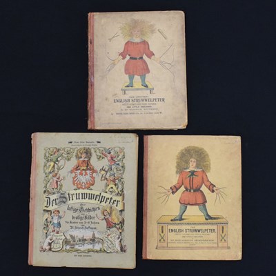 Lot 367 - 'Der Struwwelpeter' by Dr Heinrich Hoffman, German and English editions