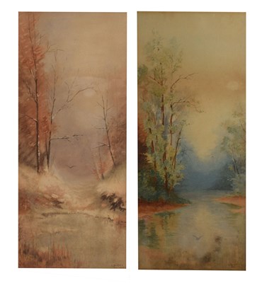 Lot 445 - E. Benfield (early 20th century) - Pair of watercolour landscapes