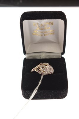 Lot 17 - 9ct gold, ruby and diamond 'Panther' ring