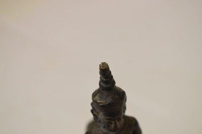 Lot 260 - Indian bronze figure of Khandoba (Shiva) on horseback