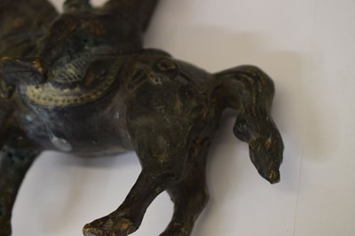 Lot 260 - Indian bronze figure of Khandoba (Shiva) on horseback