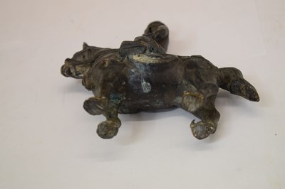 Lot 260 - Indian bronze figure of Khandoba (Shiva) on horseback