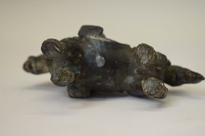 Lot 260 - Indian bronze figure of Khandoba (Shiva) on horseback