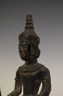 Lot 260 - Indian bronze figure of Khandoba (Shiva) on horseback