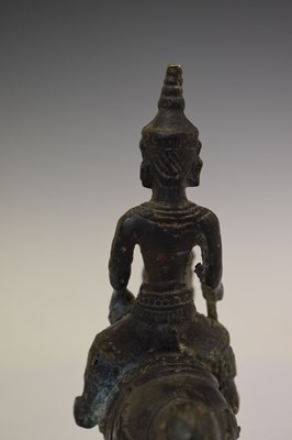 Lot 260 - Indian bronze figure of Khandoba (Shiva) on horseback
