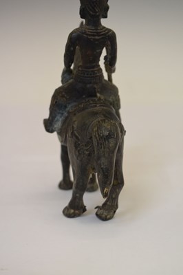 Lot 260 - Indian bronze figure of Khandoba (Shiva) on horseback