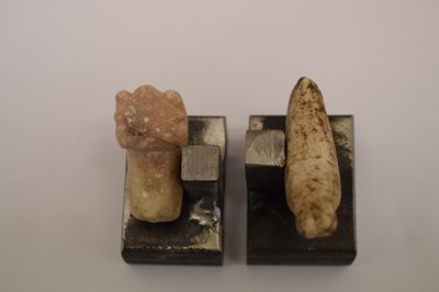 Lot 153 - Antiquities - Two believed Mesopotamian carved amulets