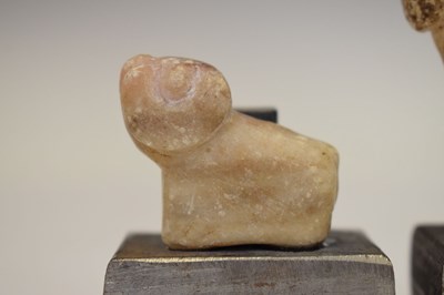 Lot 153 - Antiquities - Two believed Mesopotamian carved amulets