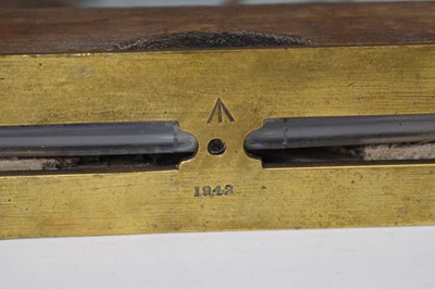 Lot 269 - Second World War I & D Smallwood, Birmingham, brass mounted level