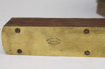 Lot 269 - Second World War I & D Smallwood, Birmingham, brass mounted level