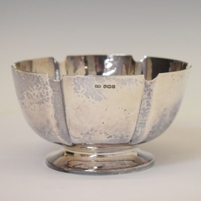 Lot 201 - George V silver bowl