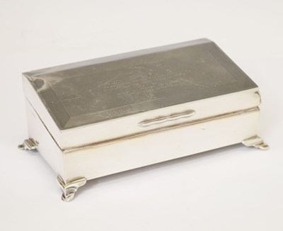 Lot 159 - Edward VII silver tabletop box