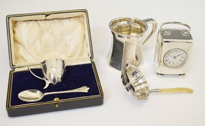 Lot 171 - Cased George V silver Christening set, etc