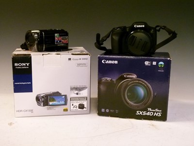 Lot 600 - Canon SX 540 HS Digital Camera together with